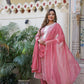 Pink Coloured Kurta with Pant and Dupatta