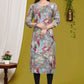 Multicolour Digital Print Straight Kurti Muslin