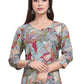 Multicolour Digital Print Straight Kurti Muslin