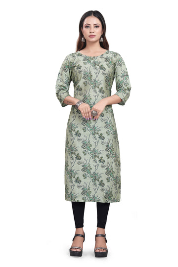 Mahendi Straight Kurti Muslin