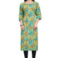 Parrot Green Kurti - Muslin