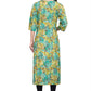 Parrot Green Kurti - Muslin