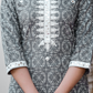 Grey Coloured Kurta with Pant and Dupatta
