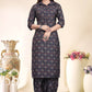 Black Pathani Set Muslin