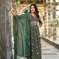 Bottle Green Color Kurta with Pant and Dupatta