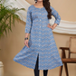 Light Blue Aline Kurti