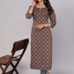 Maroon Straight Kurti Size