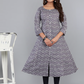 Grey Aline Kurta