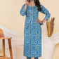 Blue Straight Kurti