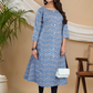 Light Blue Aline Kurti