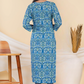 Blue Straight Kurti