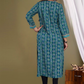 Bandhani Printed Green, Blue Kurti