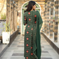 Bottle Green Color Kurta with Pant and Dupatta