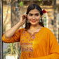 Golden Color Kurta with Pant and Dupatta