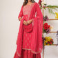 Pink 3 Piece Sharara Set